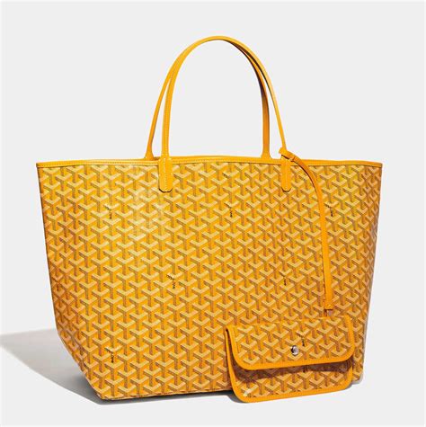 goyard bag yellow|goyard tote bag size.